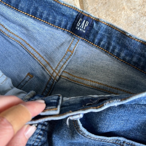 Gap Distressed Ripped Cigarette High Waist Skinny Ankle Jeans - Picture 4 of 10